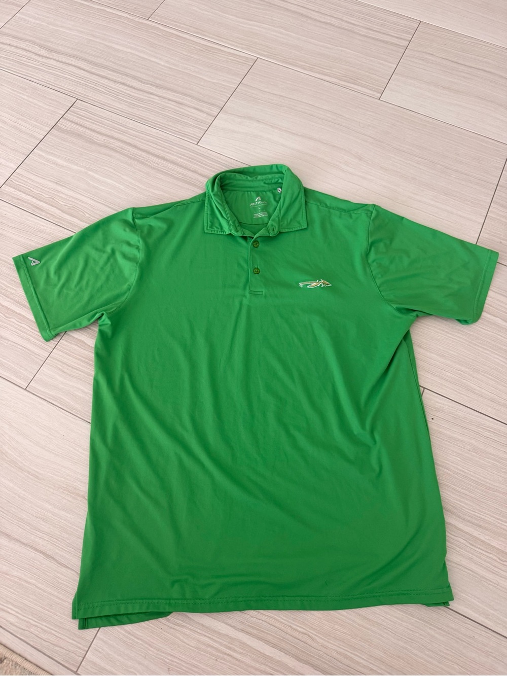 Antigua Men's Bright Green Performance Polo